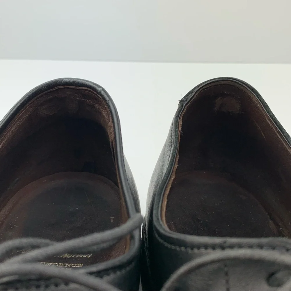 Allen Edmonds Hopkinson mens cap toe oxfords size 13 D black calfskin leather